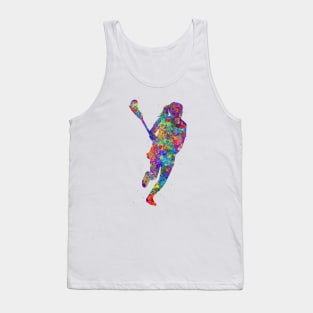 Lacrosse player girl Tank Top